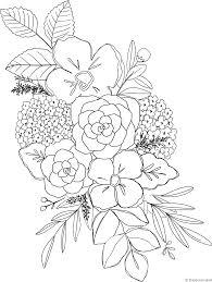 It's not every hydrangea that changes color. Spring Hydrangea Coloring Page Shayda Campbell On Patreon Flower Coloring Pages Floral Drawing Coloring Pages