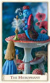 He is an anthropomorphic rabbit that serves as the queen of hearts's royal herald, an obligation to which he is often late. These Alice In Wonderland Tarot Cards Celebrate The 150th Anniversary Of The Book S First Publication The Hierophant Tarot Alice In Wonderland