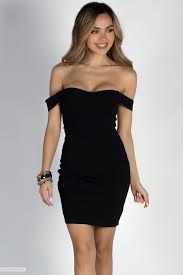 Off Shoulder Sweetheart Neckline Fitted Short Black Cocktail Dress Short Black Cocktail Dress Off Shoulder Dresses Dresses
