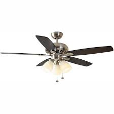 Using a home depot ceiling light in any room in the house enhances the components of the interiors. Hampton Bay Rockport 52 In Led Brushed Nickel Ceiling Fan With Light Kit 51750 The Home Depot