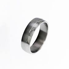 Men S Modern White Gold Wedding Band With Matte And Polished Finishing By Torkkelijewellery 1 Modern Wedding Rings Wide Wedding Rings Titanium Rings For Men