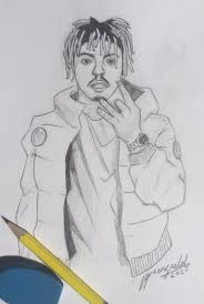 Shop affordable wall art to hang in dorms digital art. Juice Wrld Sketch Juicewrld