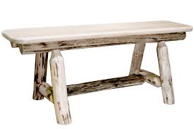 Maybe you would like to learn more about one of these? Pine Log Furniture Lacquered Montana 4 Foot Plank Bench Black Forest Decor