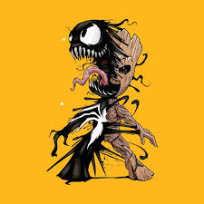 Mash Up Giữa Venom Với Groot Trong Star Wars Baby Groot Tattoo Baby Groot Baby Groot Drawing