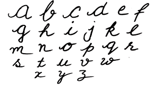 Capital and lowercase, large/ small, and cursive/ print provided. Abc Cursive Handwriting 35 Images Cursive Handwriting Chart Free Entire Cursive Alphabet Alphabetworksheetsfree Cursive Alphabet In Alphabetworksheetsfree
