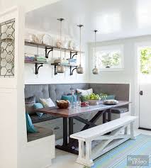 Banquettes are perfect for creating a cozy nook in a home. Banquette Benches With Storage Better Homes Gardens