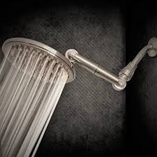 95 Inch High Pressure Rainfall Shower Head With 6way Adjustable Extension Arm 109 Selfclean Jets Seala Rainfall Shower Head Shower Heads Adjustable Shower Head