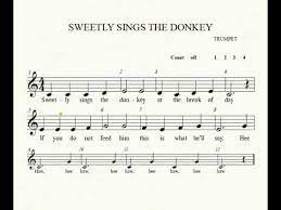 Maybe you would like to learn more about one of these? Trumpet Sweetly Sings The Donkey Youtube
