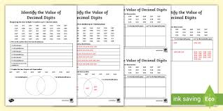 ks2 place value decimals worksheets teacher made twinkl