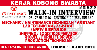 Jawatan kosong bank kerjasama rakyat malaysia berhad (08 via www.ohjob.info. Temuduga Terbuka Genting Plantations Berhad L2 Lahad Datu Jawatan Kosong Terkini Negeri Sabah