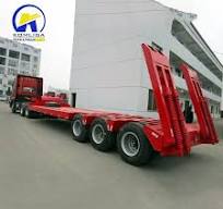 Facrtory Multi Axle 50ton 60tons Lowbed Semi Low Boy Trailer for Sale