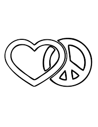 Peace sign coloring page from international day of peace category. Free Printable Peace Sign Coloring Pages Coloring Home