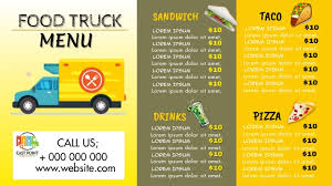More often than not, they are also designed according to a restaurant's theme. Lebensmittel Lkw Menu Vorlage Postermywall