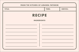Memo Custom Recipe Card Recipe Cards Custom Recipe Printable Recipe Cards