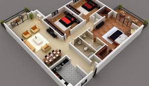 Denah dengan kamar tidur terletak. Denah Rumah 3 Kamar Modern Minimalis Terbaru