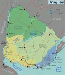 Quadratische plattkarte, geographische begrenzung der karte Landkarte Uruguay Ubersichtskarte Regionen Weltkarte Com Karten Und Stadtplane Der Welt