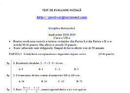 Aveți mai jos un model edu de simulare rezolvat complet pentru pregătirea simulării evaluării naționale. Test Initial Matematica Clasa A 7 A Cu Rezolvare Barem An Scolar 2018 2019 Jitaruionelblog Pregatire Bac Si Evaluarea Nationala 2021 La Matematica Si Alte Materii Materiale Lectii Formule Exercitii Rezolvate Matematica Gimnaziu