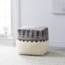 West elm elevates the everyday through unique + affordable products for your modern life. Ikat Border Pouf Ivory