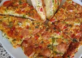 بيض بالتوست و الخضار و الجبن بالصور من luma f a recipe food breakfast quiche
