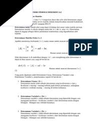 Maybe you would like to learn more about one of these? Determinan Matriks Persegi Berordo 2x2