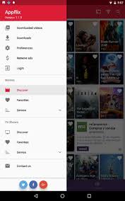 Organized in classes and aesthetically very enjoyable to use. Appflix Apk