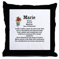 Marie Name Meaning Design Throw Pillow Female Name Meanings A M Inspiration Station Marie Name Meaning Names With Meaning Baby Names And Meanings