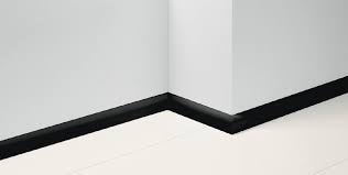 Ceramic tile, wall tile, floor tile, border, decorative, border, skirting tile, glazed tile. Parador Skirting Sl 2 Plain Black D002