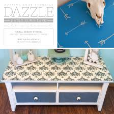 The stenciling technique is simple, and even beginners get great results. Dazzle Dated Furniture With A Stencil Stencil Stories