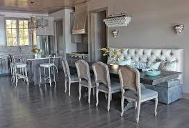 Maybe you would like to learn more about one of these? Contemporary Gray Dining Room With Two Tone Banquette Contemporary Dining Room