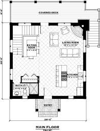 The Lookout Cabin Log Home Floor Plan