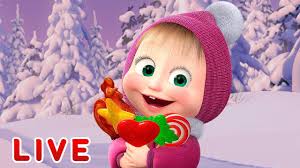 скачать мультик маша и медведь все серии на телефон Masha I Medved Multfilmy Pro Zimu Vse Serii Podryad Youtube