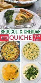 It Takes Just A Few Minutes To Prepare A Delicious Crustless Broccoli Quiche With Cheese It S A Gre Diet Dinner Recipes Quiche Recipes Broccoli Cheddar Quiche