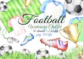 Download high quality clip art of football from our collection of 41,940,205 clip art graphics. Watercolor Football Clipart Sport Clip Art Boots Ball Png By Vilenaart Thehungryjpeg Com
