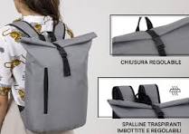Baroni Home Zaino Rolltop in Tela, Spazioso e Resistente, Porta PC 17  pollici, Zaino espandibile, Capienza 20L, Casual per Viaggi e Uso  Quotidiano, ...