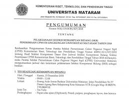 Check spelling or type a new query. Cpns2018 Archives Universitas Mataram