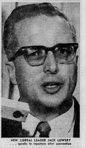 Jack Lowery tried to merge the Alberta Liberals with Social Credit, and it  destroyed his leadership