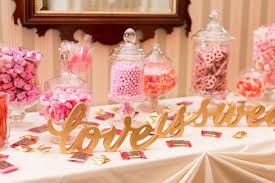 Jacquelyn And Eric S Wedding In Madison Wisconsin Wedding Candy Table Gold Candy Buffet Pink Candy Buffet