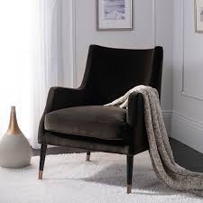 safavieh sicily velvet arm chair in shale velvet armchair brown armchair armchair