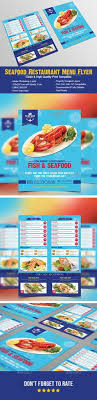 seafood restaurant menu flyer marisqueria mariscos disenos de unas