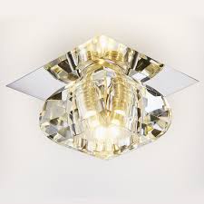 Cagney flush mount in black or brass is the perfect fixture to light up the hallway, closet, bedroom, or bathroom. Mini Crystal Ceiling Light 1 Light Flush Mount Hallway Light Fixtures