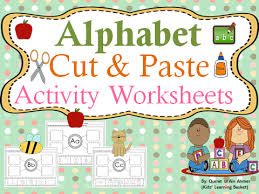 Each card has the uppercase and lowercase alphabet letter to help kids recognize each case. Alphabet Cut And Paste Activity Worksheets Teaching Resources