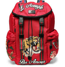 Combining A Href Http Www Mrporter Com Mens Designers Gucci Gucci A S Newfound Romantic Sensibility With A Decide Mens Designer Backpacks Bags Gucci Bag