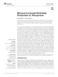 First Language Use In Second Language Production Request Pdf