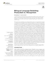 First Language Use In Second Language Production Request Pdf