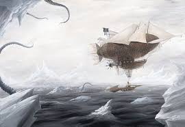 Myke Amend The Rescue 800 Steampunk Airship Steampunk Art Pop Surrealism