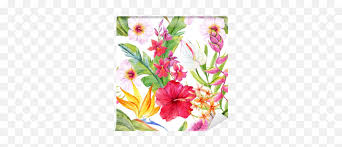 Png design resources · high quality transparent png vector graphics, effects, clipart, stickers, templates & photos. Watercolor Tropical Floral Pattern Wall Mural U2022 Pixers We Live To Change Watercolor Painting Png Floral Pattern Png Free Transparent Png Images Pngaaa Com