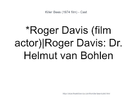 Jared wylie (as chris lovick) Killer Bees Ppt Download