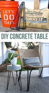 Diy Concrete Side Table For Front Porch Small Outdoor Table Small Outdoor Side Table Porch Furniture Diy