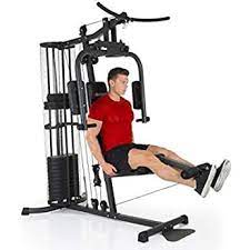 homcom fitnessstation kraftstation multigym fitnesscenter fitnessgerat latzug beincurl amazon de sport freizeit hantelbank fitness station hantel