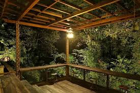 Romantic Place To Enjoy The Night View Our Deck Area Casas De Campo Tiny House House